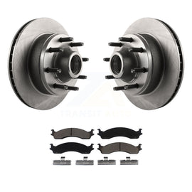 Front Brake Rotor & Ceramic Pad Kit For Ford E-350 Super Duty E-250 Econoline HD