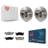 Front Disc Brake Rotors Hub And Ceramic Pads Kit For Chevrolet Astro GMC Safari