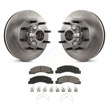 Charger l&#39;image dans la galerie, Front Disc Brake Rotor Ceramic Pad Kit For Ford F-250 Super Duty F-350 Excursion