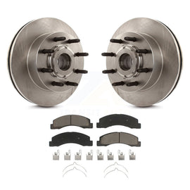 [Front] 2005 Ford Excursion RWD Premium OE Brake Rotors & Ceramic Pads Kit For Max Braking