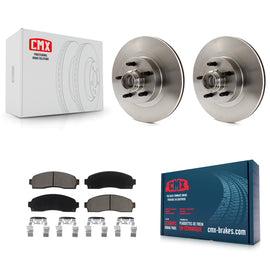 Front Disc Brake Rotors Hub And Ceramic Pad Kit For Ford Explorer Sport Trac RWD