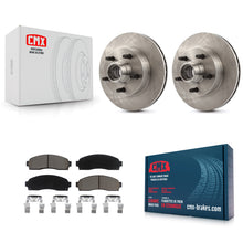 Load image into Gallery viewer, Front Disc Brake Rotors Hub Assembly Ceramic Pad Kit For Mazda B2300 B3000 B4000