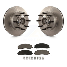 [Front] 2013 Ford F-350 Super Duty F-250 Premium OE Brake Rotors & Ceramic Pads Kit For Max Braking