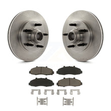 Load image into Gallery viewer, Front Disc Brake Rotors Hub And Ceramic Pads Kit For 2002-2003 Lincoln Blackwood