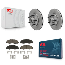 [Front] 2002-2003 Lincoln Blackwood Premium OE Brake Rotors & Ceramic Pads Kit For Max Braking