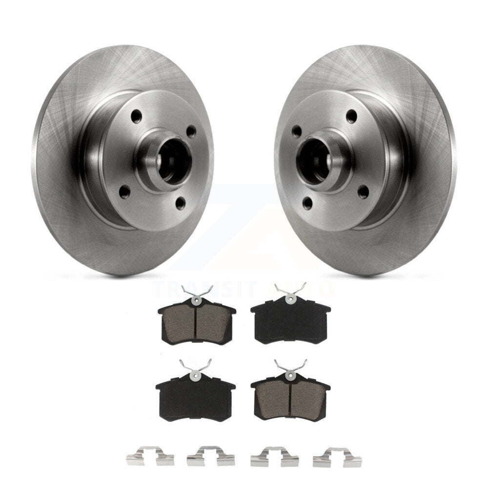 Rear Disc Brake Rotors Hub Assembly And Ceramic Pads Kit For Volkswagen Cabrio