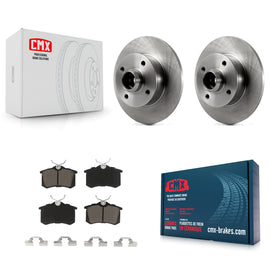 Rear Disc Brake Rotors Hub Assembly And Ceramic Pads Kit For Volkswagen Cabrio
