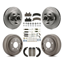 Load image into Gallery viewer, Front Rear Disc Brake Rotors Hub Ceramic Pads And Drum Kit (7Pc) For GMC Yukon
