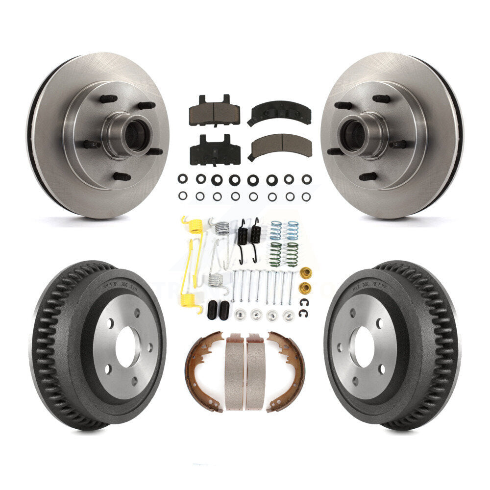 [Front+Rear] 94-99 Dodge Ram 1500 RWD Premium OE Brake Kit & Ceramic Pads For Max Braking