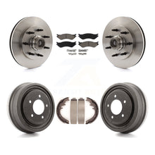 Load image into Gallery viewer, Front Rear Disc Brake Rotor Hub Ceramic Pad And Drum Kit For 1999 Ford F-150 RWD
