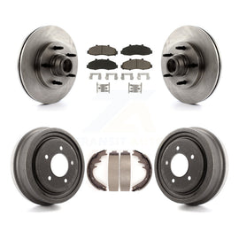 Front Rear Disc Brake Rotor Hub Assembly Ceramic Pad And Drum Kit For Ford F-150