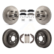 Load image into Gallery viewer, Front Rear Brake Rotor Ceramic Pad Drum Kit For Mazda B4000 RWD with 4-Wheel ABS