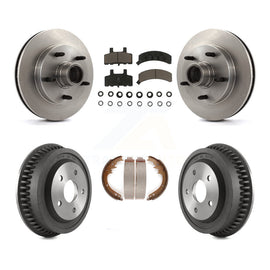 [Front+Rear] 1994-1999 Dodge Ram 1500 RWD Premium OE Brake Rotor Drum Kit & Ceramic Pads For Max Braking