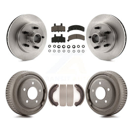 [Front+Rear] 1988-1991 C1500 Chevrolet GMC Premium OE Brake Rotor Drum Kit & Ceramic Pads For Max Braking