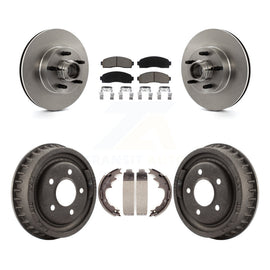 [Front+Rear] 2006-2009 Ford Ranger RWD Premium OE Brake Rotor Drum Kit & Ceramic Pads For Max Braking
