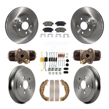 Load image into Gallery viewer, [Front+Rear] 2004-2007 Toyota Prius Premium OE Brake Rotor Drum Kit &amp; Ceramic Pads For Max Braking