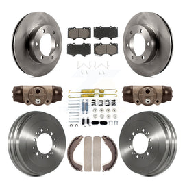 Kit de plaquettes et de tambours en céramique pour rotors de frein avant et arrière (9 pièces) pour Toyota Tundra 2004-2006 