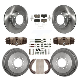 Front Rear Disc Brake Rotors Ceramic Pads And Drum Kit (9Pc) For Toyota 4Runner
