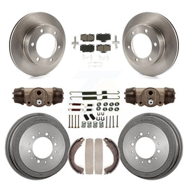 Front Rear Disc Brake Rotors Ceramic Pads And Drum Kit (9Pc) For Toyota 4Runner