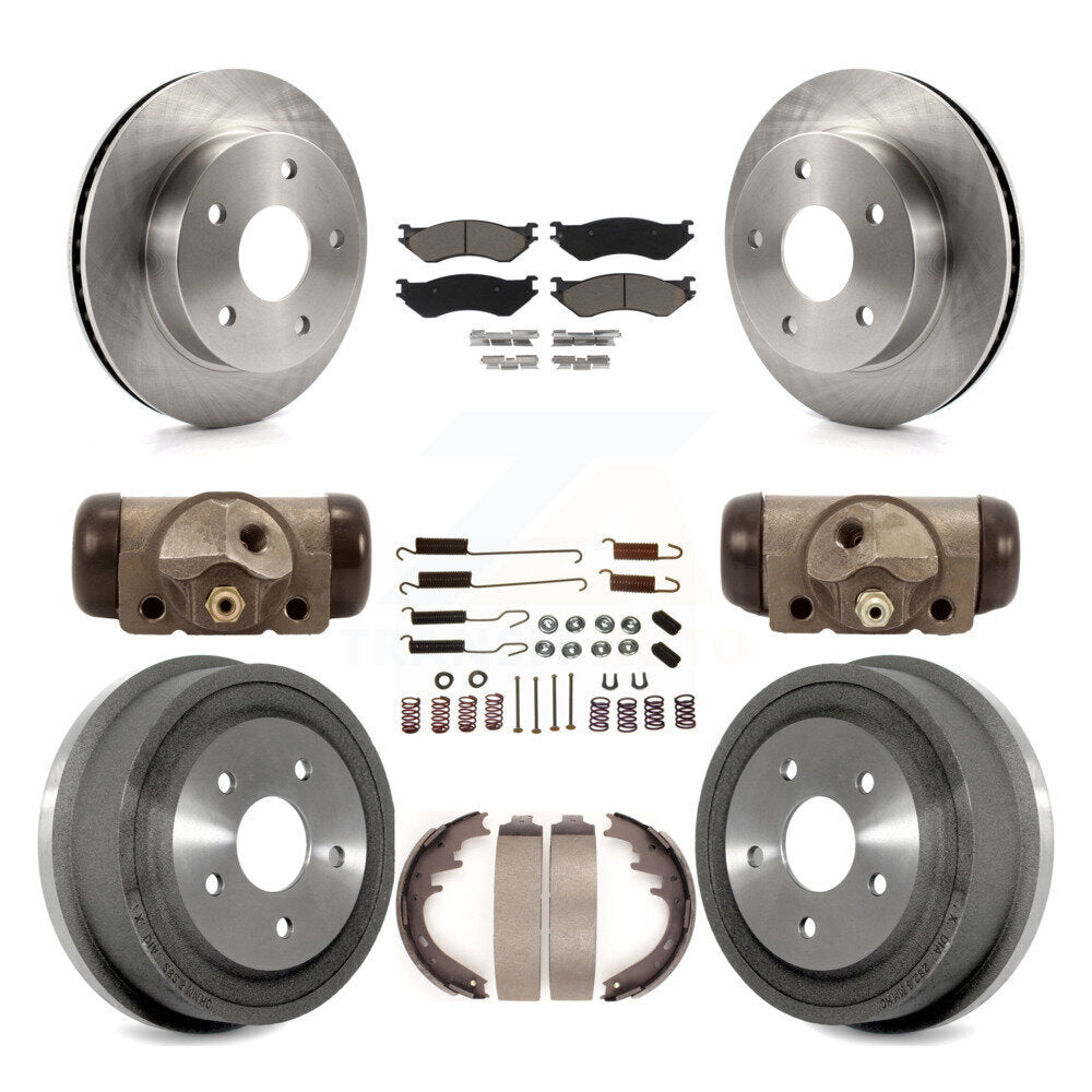 [Front+Rear] 00-01 Dodge Ram 1500 4WD Premium OE Brake Kit & Ceramic Pads For Max Braking