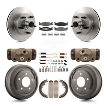 Charger l'image dans la galerie, Kit de tambour de plaquettes en céramique de Rotors de frein avant et arrière (9 pièces) pour Ford E-150 Econoline Club 