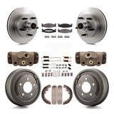 Kit de tambour de plaquettes en céramique de Rotors de frein avant et arrière (9 pièces) pour Ford E-150 Econoline Club 