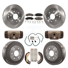 Charger l&#39;image dans la galerie, Front Rear Brake Rotor Ceramic Pad &amp; Drum Kit (9Pc) For Chevrolet Silverado 1500