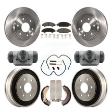 Charger l&#39;image dans la galerie, Front Rear Brake Rotor Ceramic Pad &amp; Drum Kit (9Pc) For Chevrolet Silverado 1500