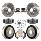 Front Rear Brake Rotor Ceramic Pad & Drum Kit (9Pc) For Chevrolet Silverado 1500