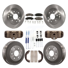 Charger l&#39;image dans la galerie, Front Rear Brake Rotor Ceramic Pad &amp; Drum Kit (9Pc) For Chevrolet Silverado 1500