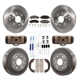 Front Rear Brake Rotor Ceramic Pad & Drum Kit (9Pc) For Chevrolet Silverado 1500