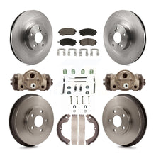 Load image into Gallery viewer, Front Rear Brake Rotors Ceramic Pad &amp; Drum Kit (9Pc) For Subaru Forester Impreza