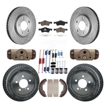 Charger l'image dans la galerie, Front Rear Disc Brake Rotor Ceramic Pad Drum Kit (9Pc) For Dodge Chrysler Town &amp;