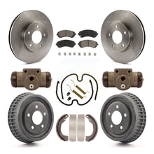 Load image into Gallery viewer, Front Rear Brake Rotors Ceramic Pad Drum Kit (9Pc) For Chevrolet Venture Pontiac