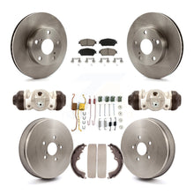Charger l'image dans la galerie, Front Rear Disc Brake Rotors Ceramic Pads And Drum Kit (9Pc) For Toyota Tacoma