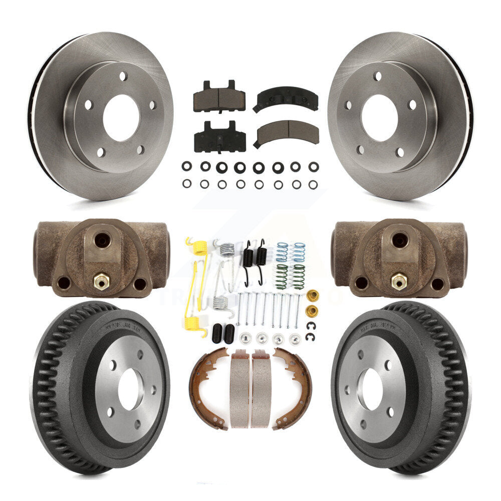 [Front+Rear] 94-99 Dodge Ram 1500 4WD Premium OE Brake Kit & Ceramic Pads For Max Braking