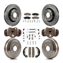 Load image into Gallery viewer, Front Rear Brake Rotor Ceramic Pad Drum Kit (9Pc) For Chevrolet Aveo Spark Aveo5