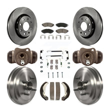 Load image into Gallery viewer, Front Rear Brake Rotors Ceramic Pad &amp; Drum Kit (9Pc) For Chevrolet Aveo Aveo5 G3