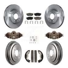 Load image into Gallery viewer, Front Rear Brake Rotor Ceramic Pad And Drum Kit (9Pc) For Hyundai Accent Kia Rio