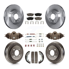 Load image into Gallery viewer, Front Rear Brake Rotor Ceramic Pad Drum Kit (9Pc) For Hyundai Accent To 09 30 05