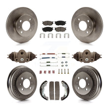 Load image into Gallery viewer, Front Rear Brake Rotor Ceramic Pad Drum Kit (9Pc) For Hyundai Accent To 09 30 05