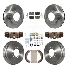 Load image into Gallery viewer, Front Rear Brake Rotor Ceramic Pad And Drum Kit (9Pc) For 2004 Toyota Tacoma 4WD