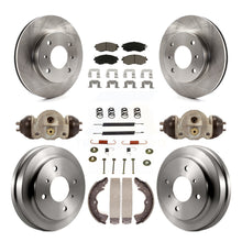 Charger l&#39;image dans la galerie, Front Rear Brake Rotor Ceramic Pad &amp; Drum Kit (9Pc) For 03-06 Nissan Sentra 1.8L