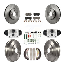 Load image into Gallery viewer, Front Rear Brake Rotor Ceramic Pad &amp; Drum Kit (9Pc) For 13-14 Chevrolet Sonic RS