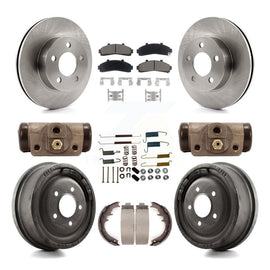 Front Rear Brake Rotors Ceramic Pad & Drum Kit (9Pc) For Ford Ranger Mazda B3000