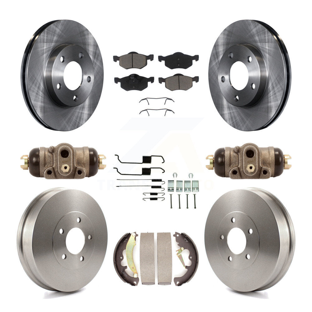 [Front+Rear] 2007 Ford Escape Mercury Premium OE Brake Kit & Ceramic Pads For Max Braking