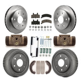 Front Rear Disc Brake Rotors Ceramic Pads And Drum Kit (9Pc) For Chevrolet K1500