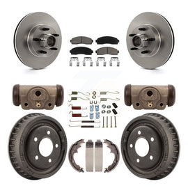 [Front+Rear] 06-09 Ford Ranger RWD Premium OE Brake Rotor Drum Kit & Ceramic Pads For Max Braking
