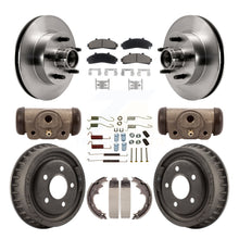 Charger l'image dans la galerie, Front Rear Disc Brake Rotors Ceramic Pads And Drum Kit (9Pc) For Ford Ranger