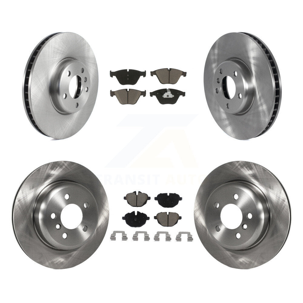 Front Rear Disc Brake Rotors And Ceramic Pads Kit (6Pc) For BMW 535i